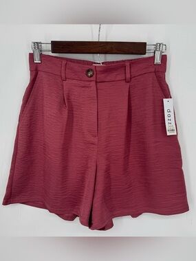 Dazz High-Rise Mauve Pull On Shorts Size Small Coastal Feminine Resort Wear NWT